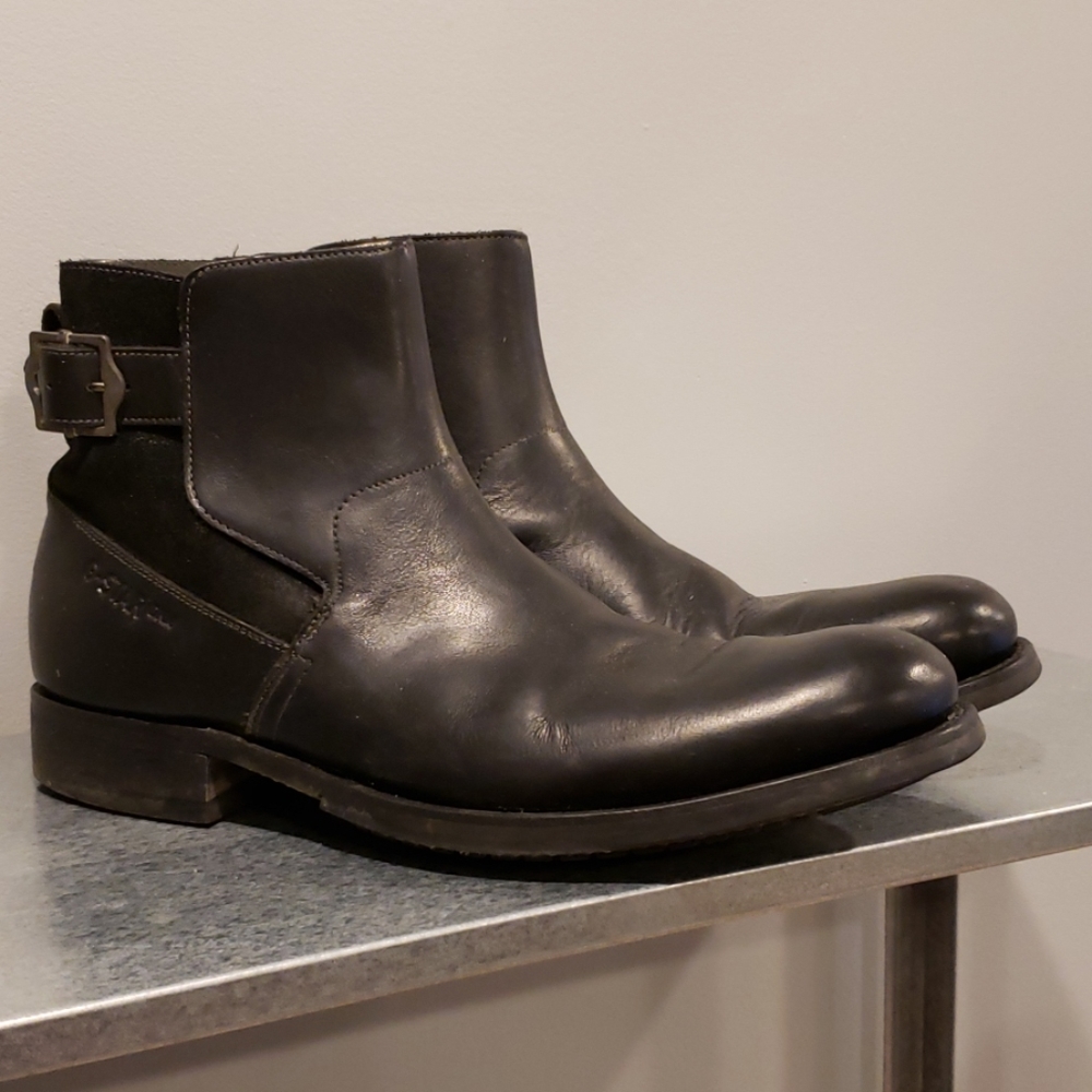 Mens G-Star Raw Mission Chelsea buckle boots sz 10